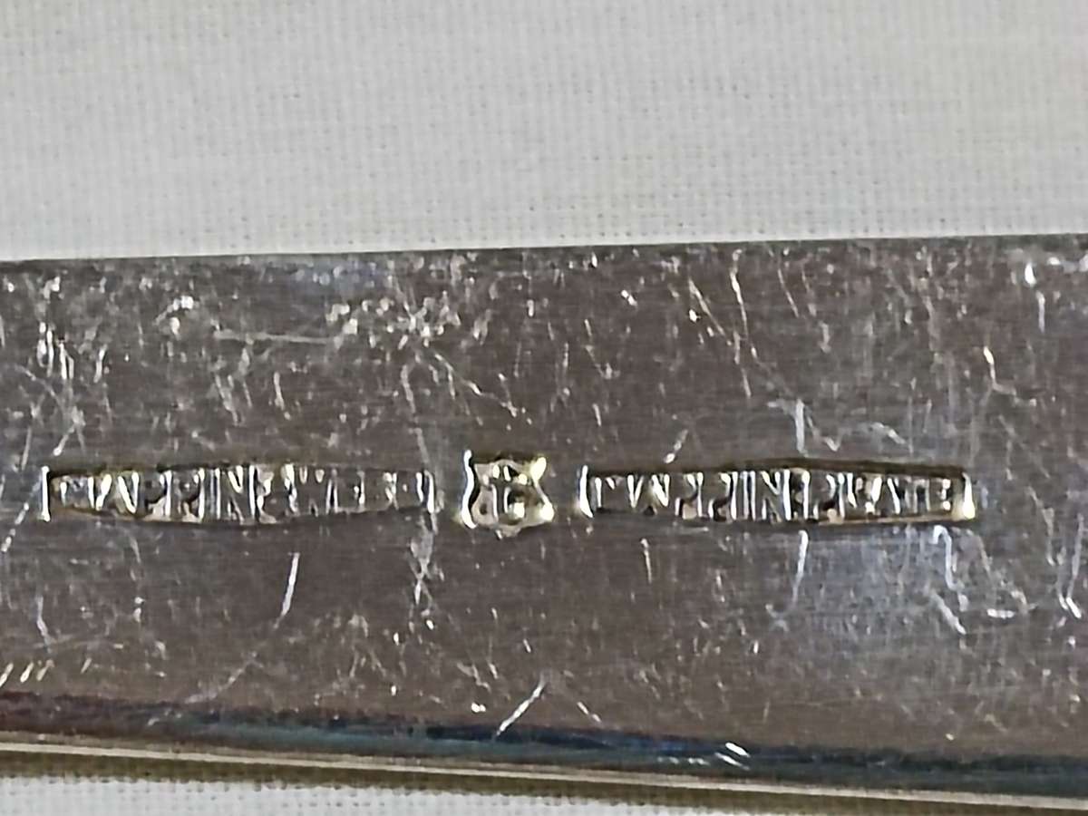 6 Different Mappin and Webb silver plated knifes