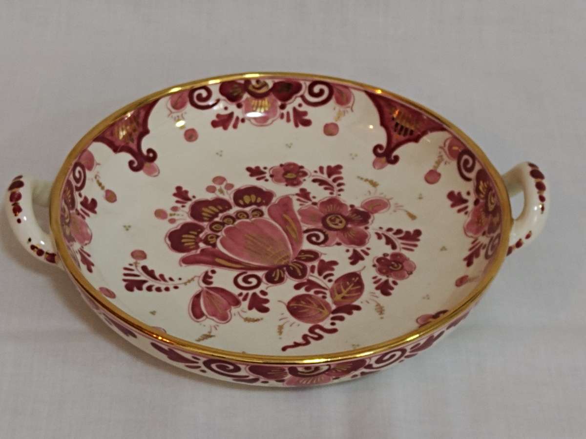 Regina Delft Rood, Made in Holland sweets dish