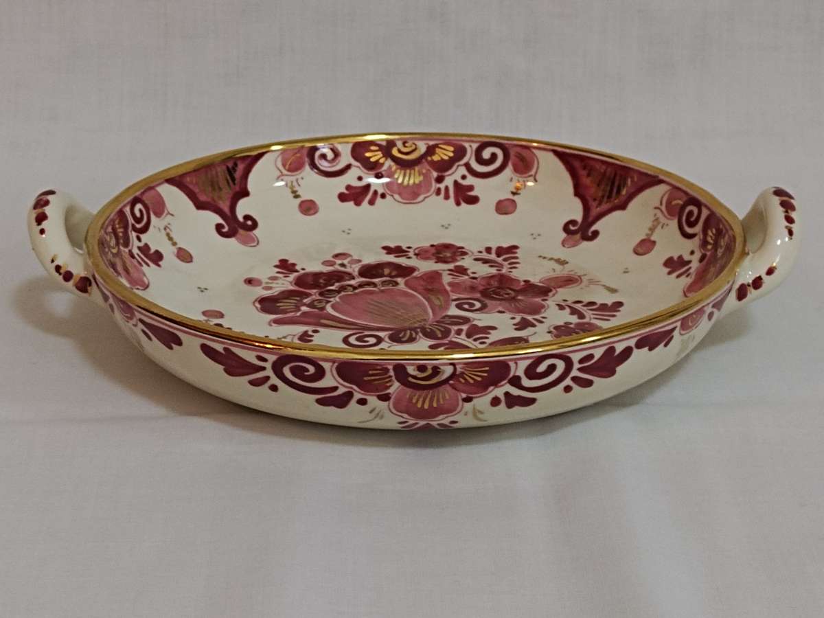 Regina Delft Rood, Made in Holland sweets dish