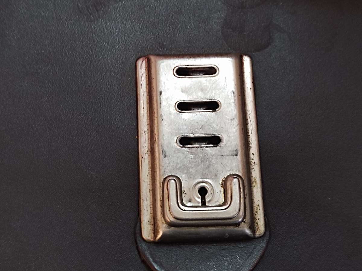 Vintage leather student bag