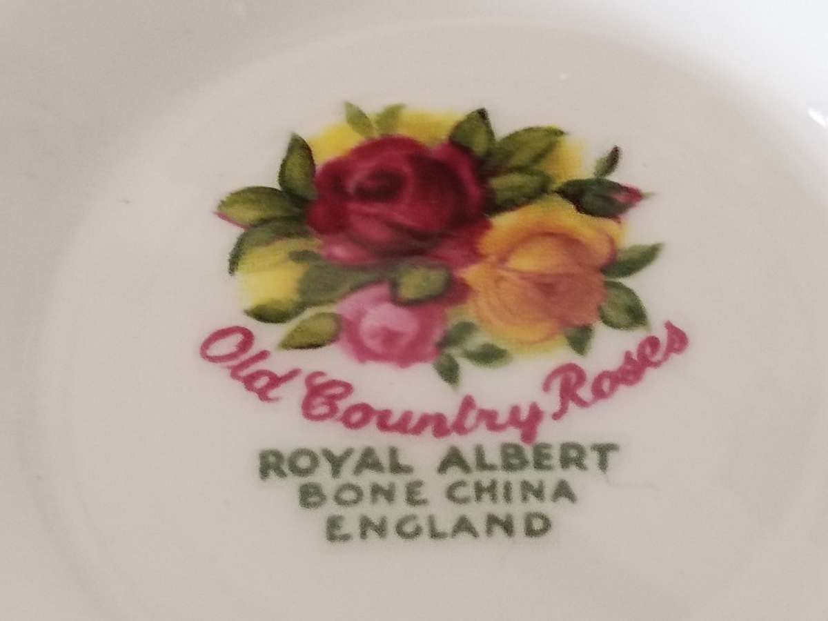 Royal Albert Old Country Rose creamer and sugar bowl