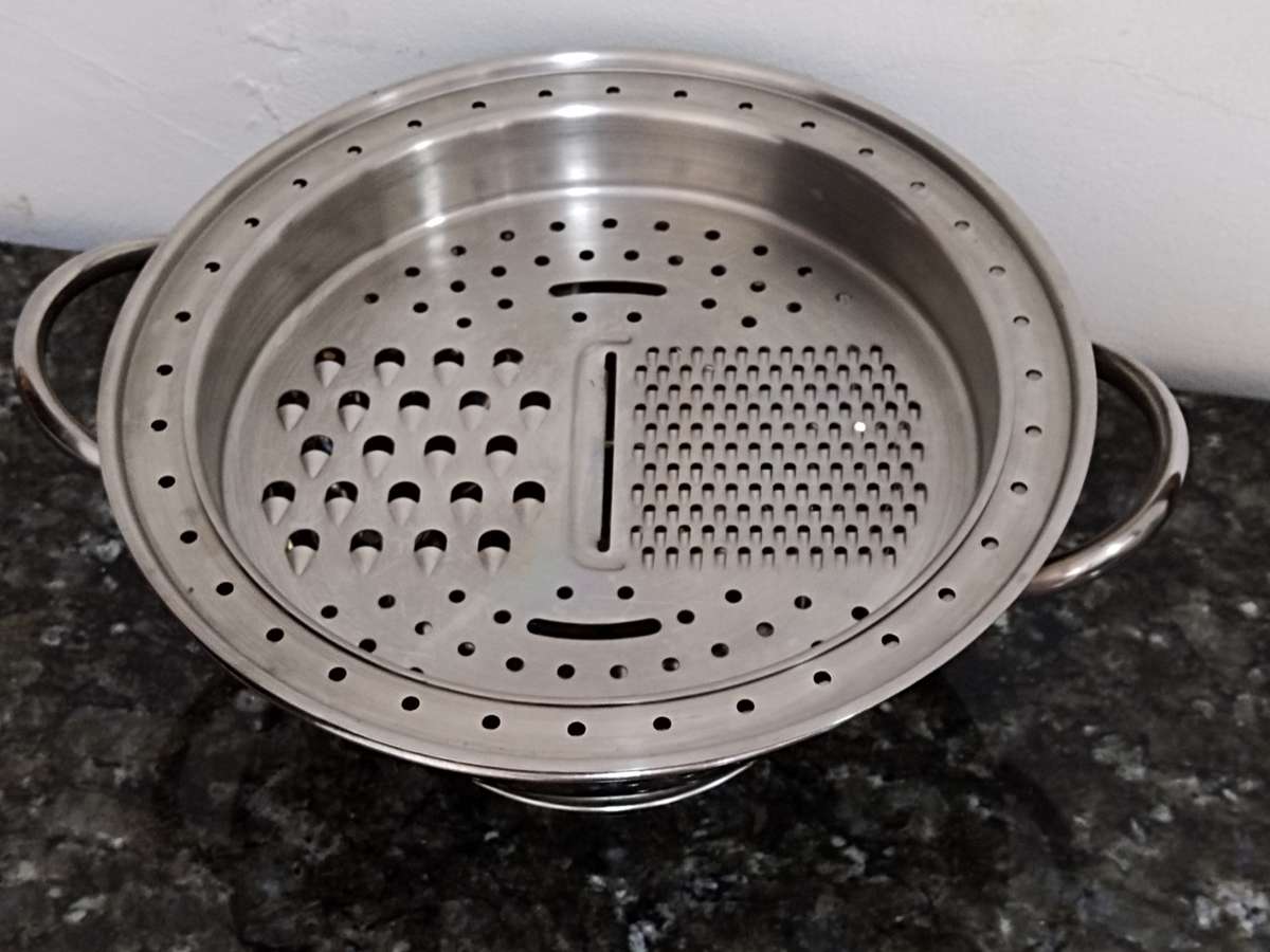Stainless steel Colander and a steamer/ grater