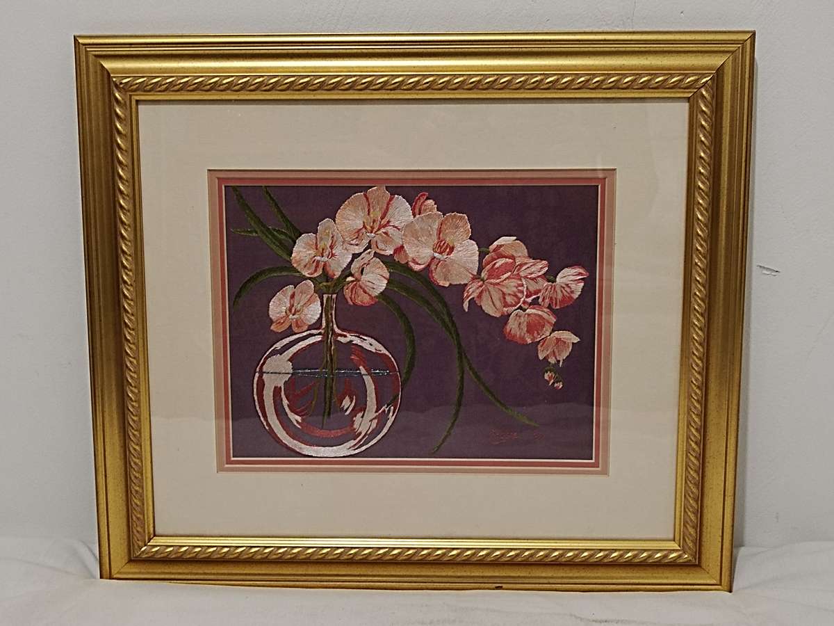 Stunning long and short stich tapestry