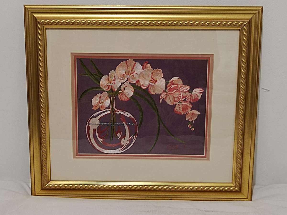 Stunning long and short stich tapestry