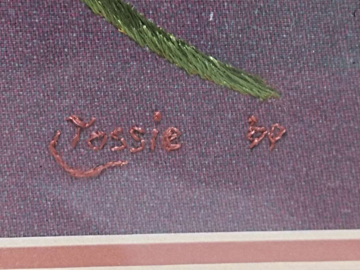 Stunning long and short stich tapestry