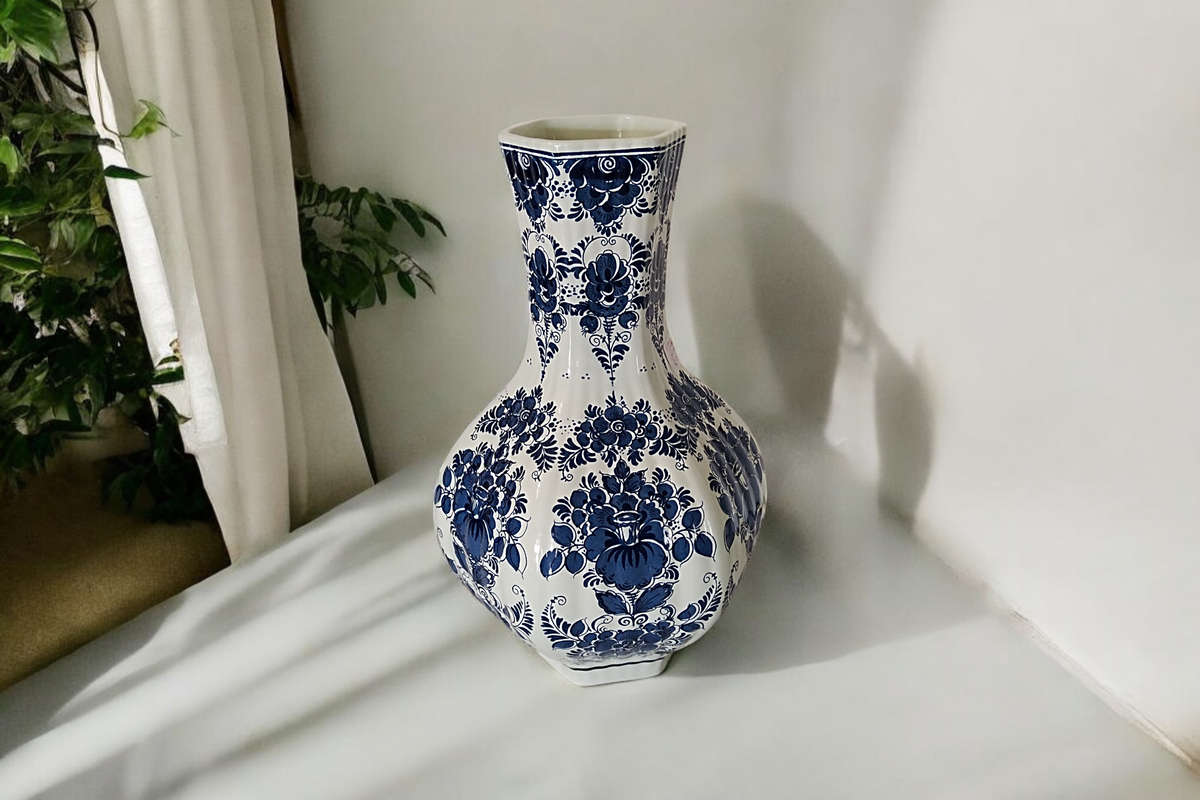 Blauw Delft - Dister hand painted large vase