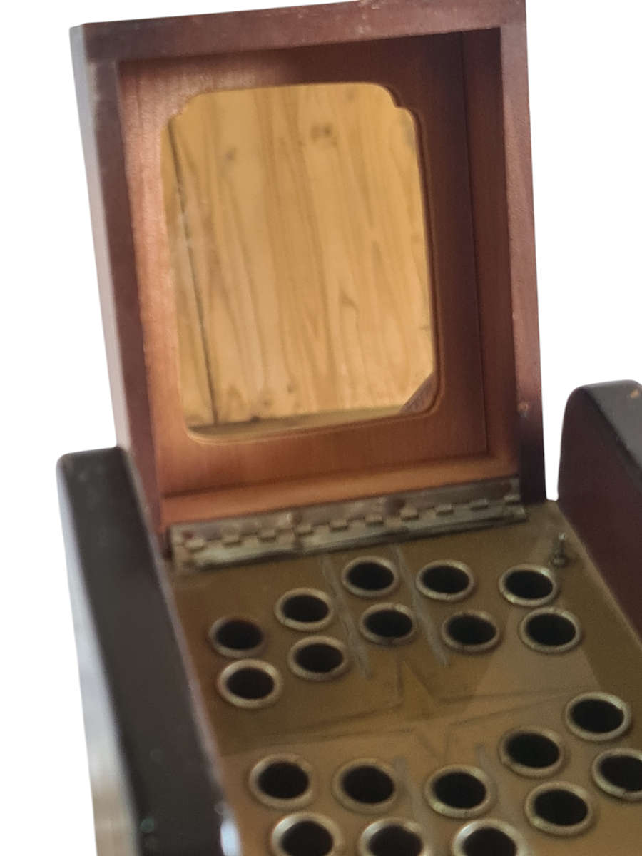 Occupied Japan Musical Owl Cigarette Dispenser, Ashtray