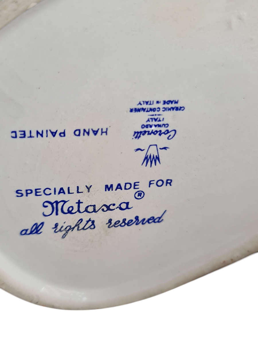 Cornetti Curmardo Italy, Ceramic Container Made in Italy