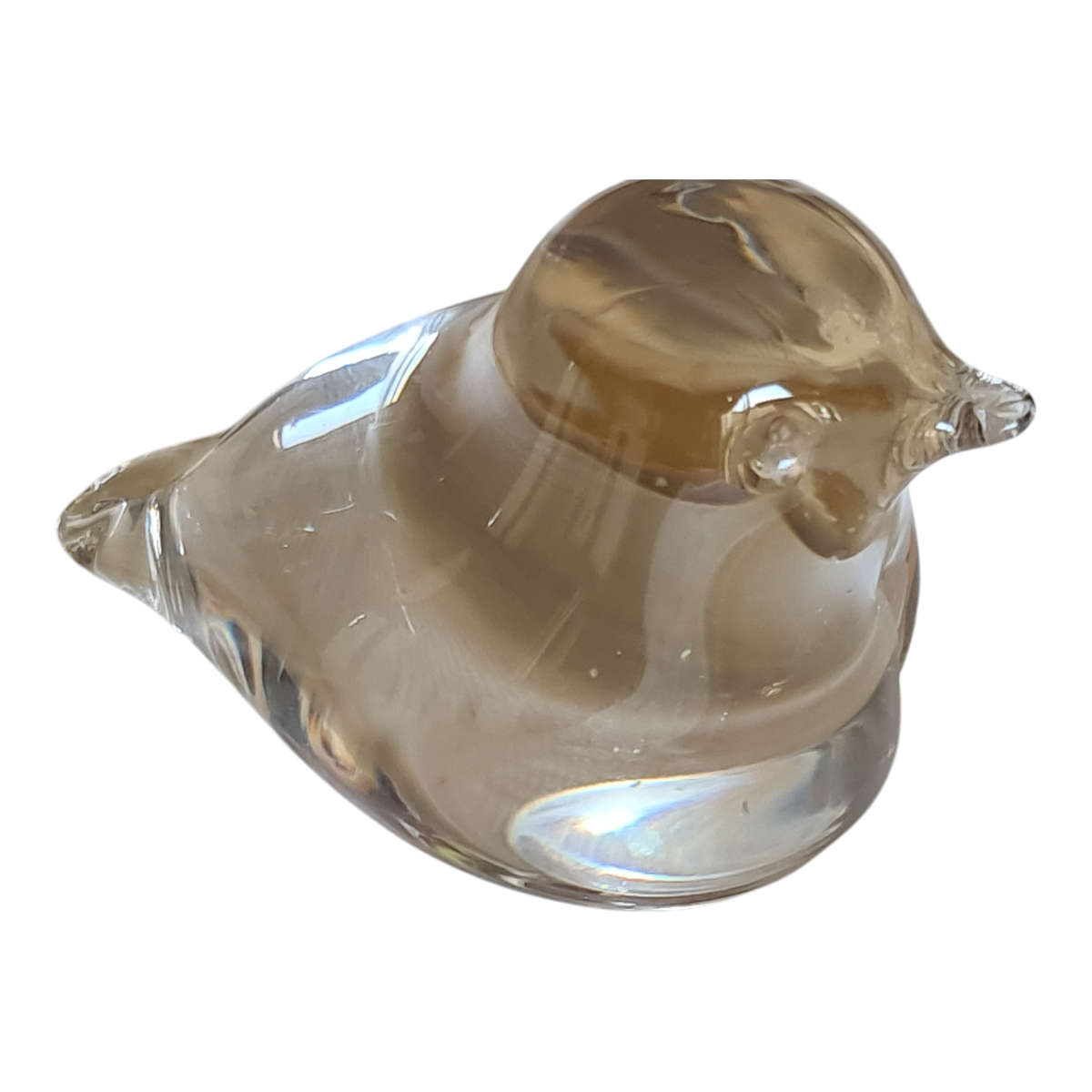 Wedgwood England glass bird paperweight