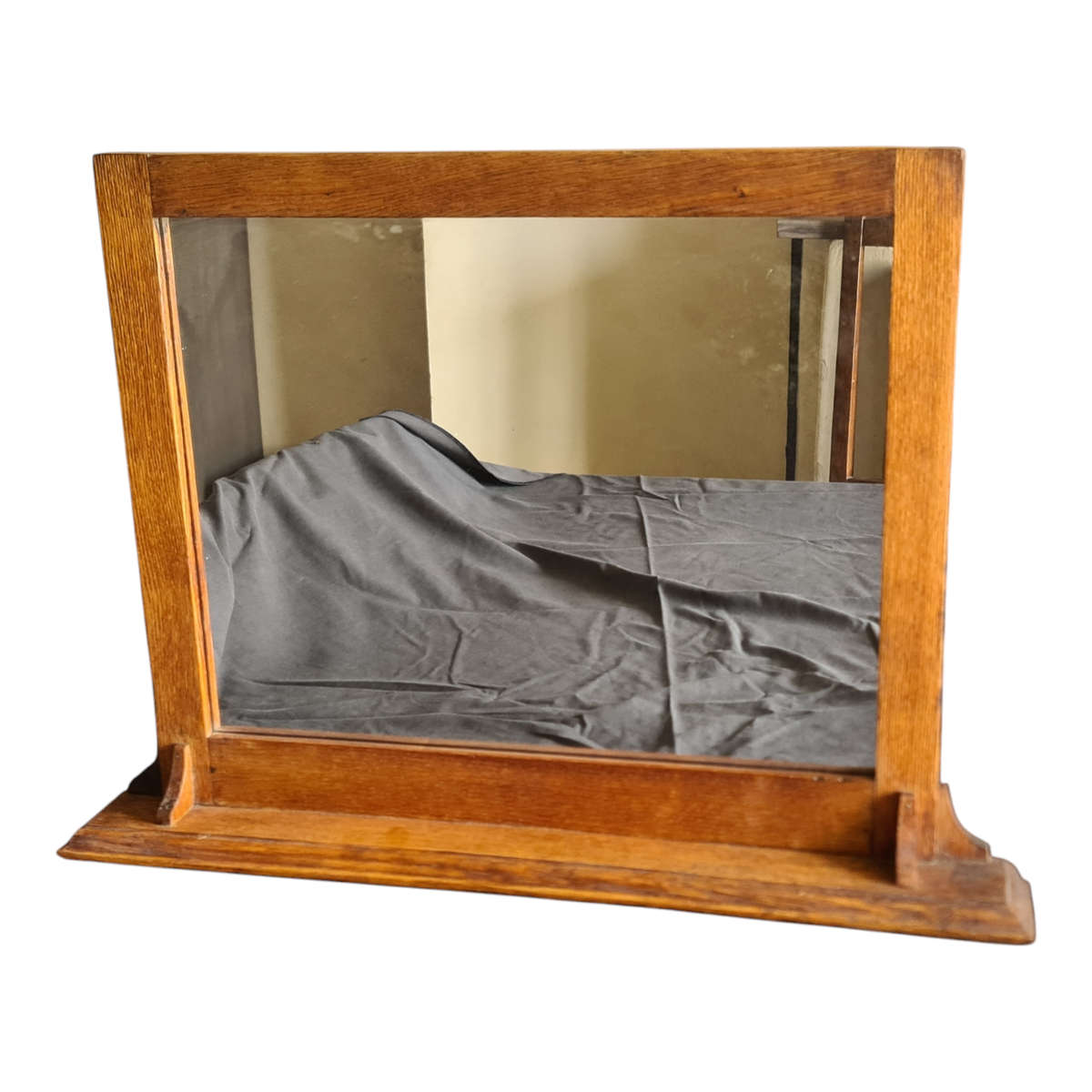 Vintage Oak Wall Mirror