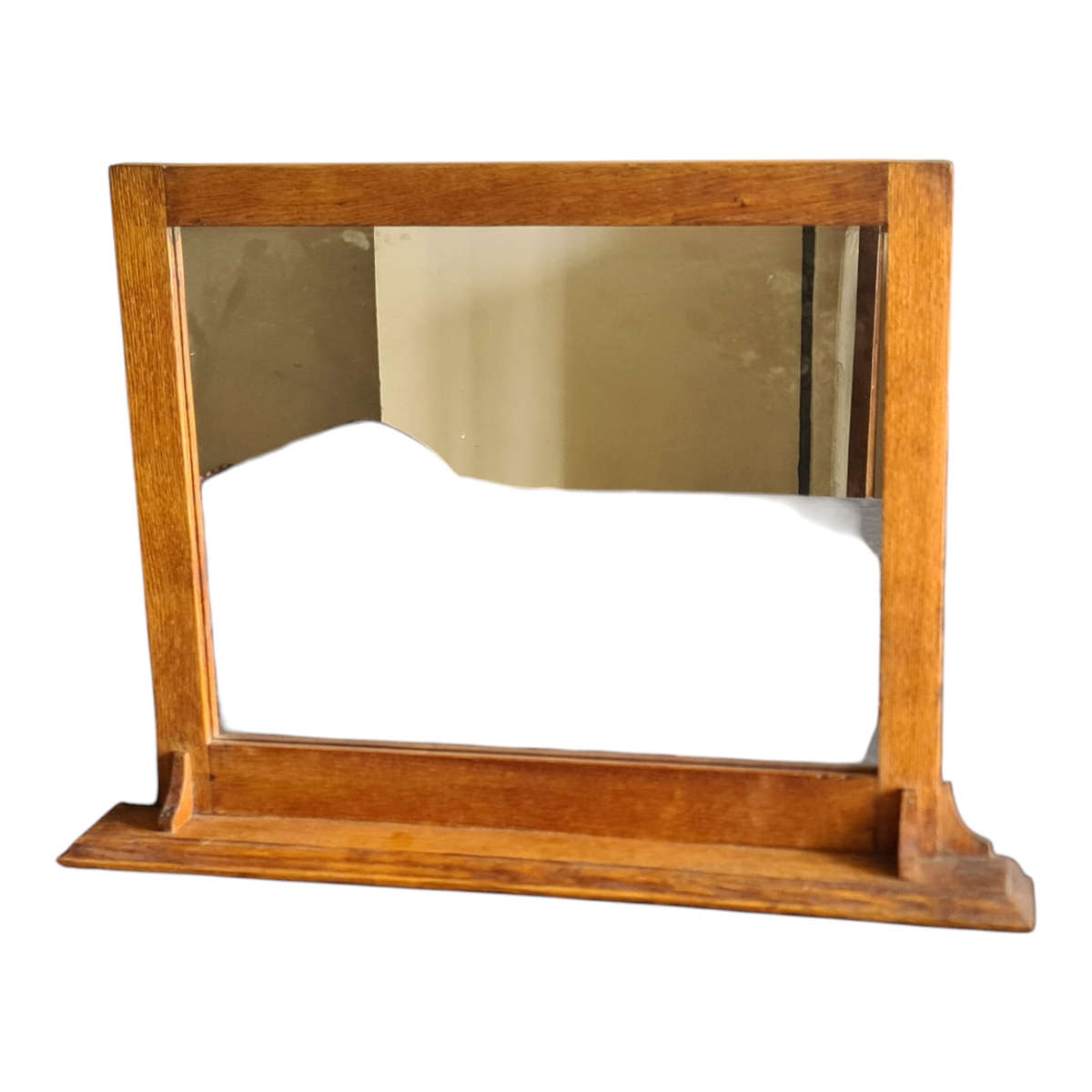Vintage Oak Wall Mirror