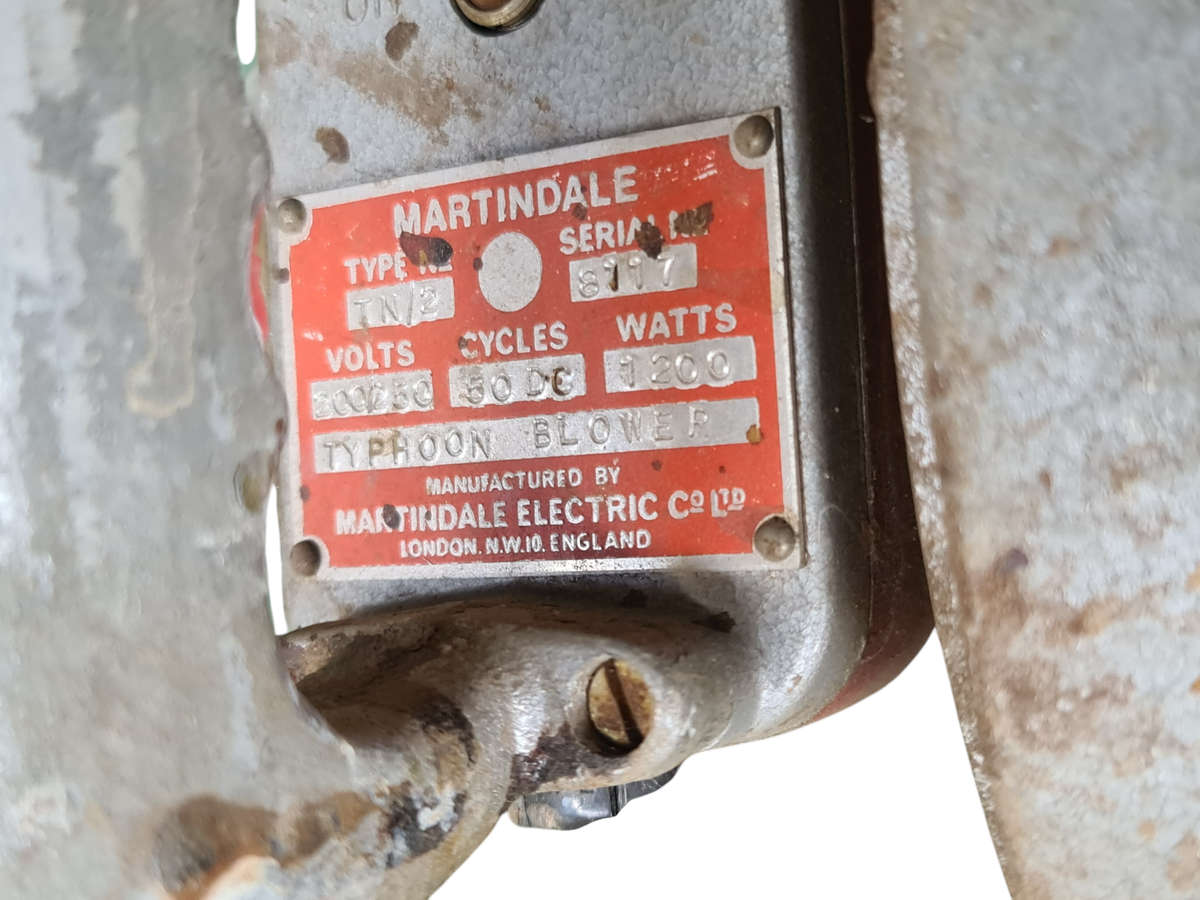 Martindale Electric Group Co Ltd London England Blower