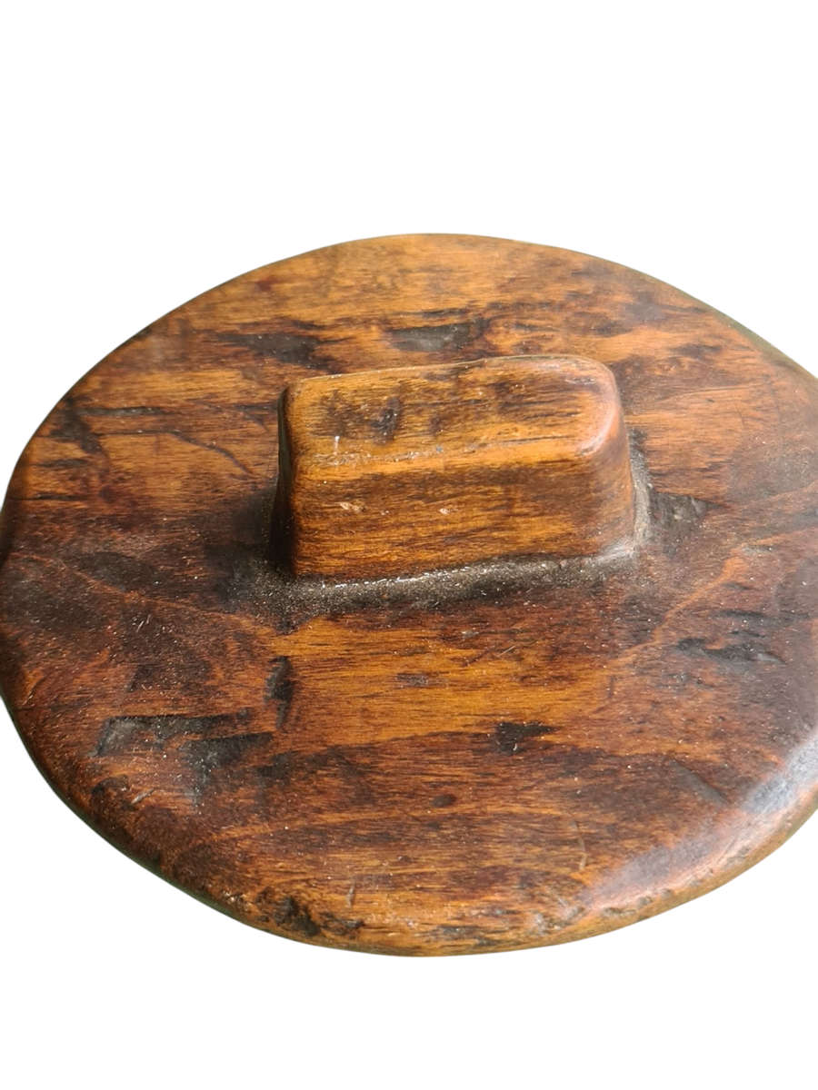 African: Vintage Wooden Stock pot