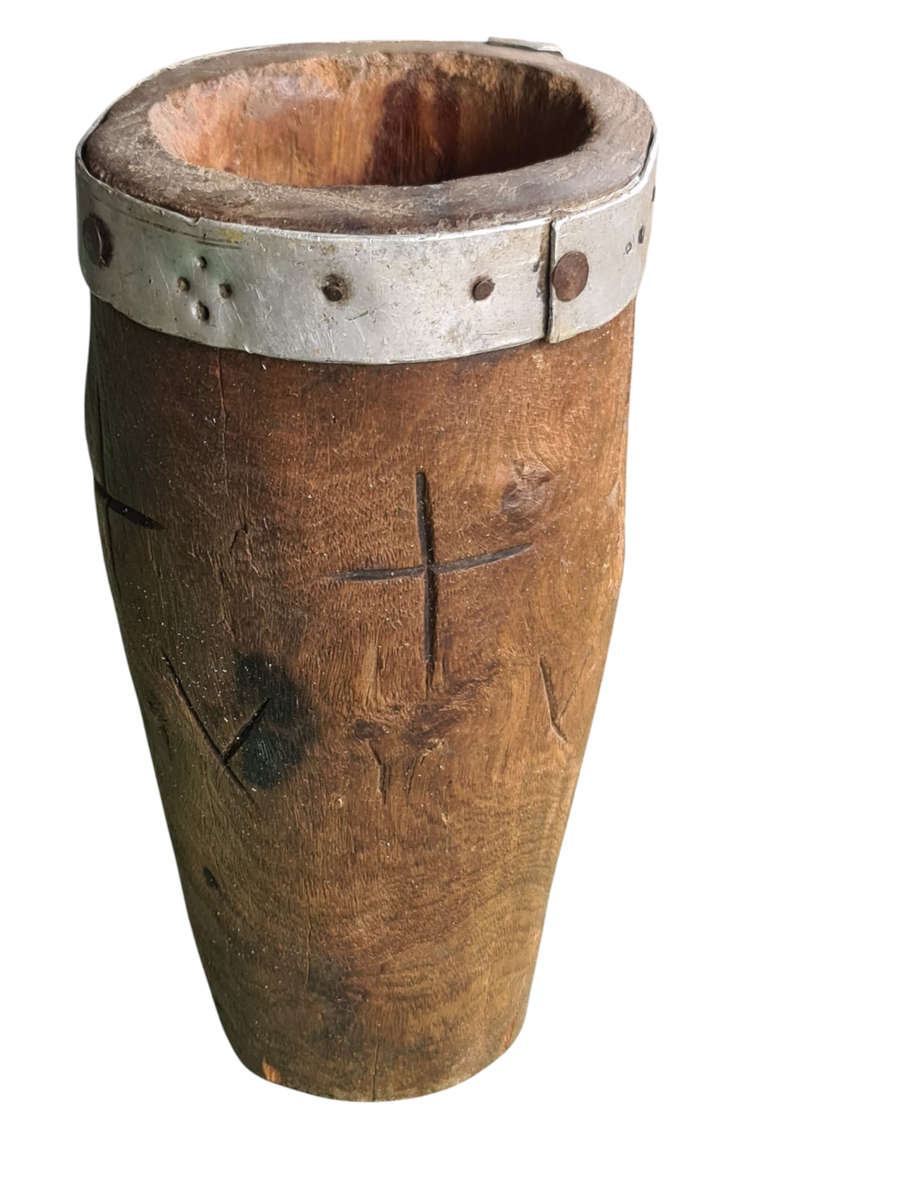 African: Hand Carved wooden container