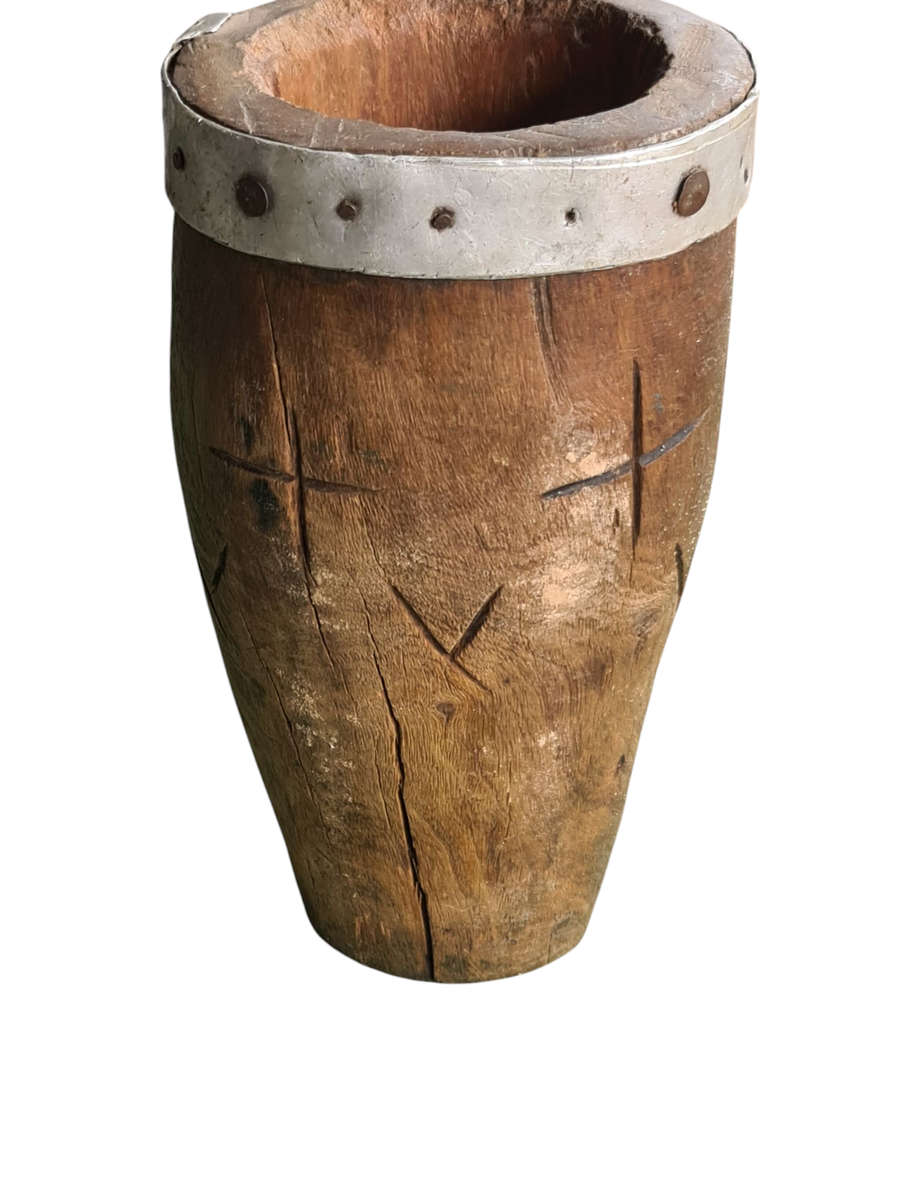 African: Hand Carved wooden container