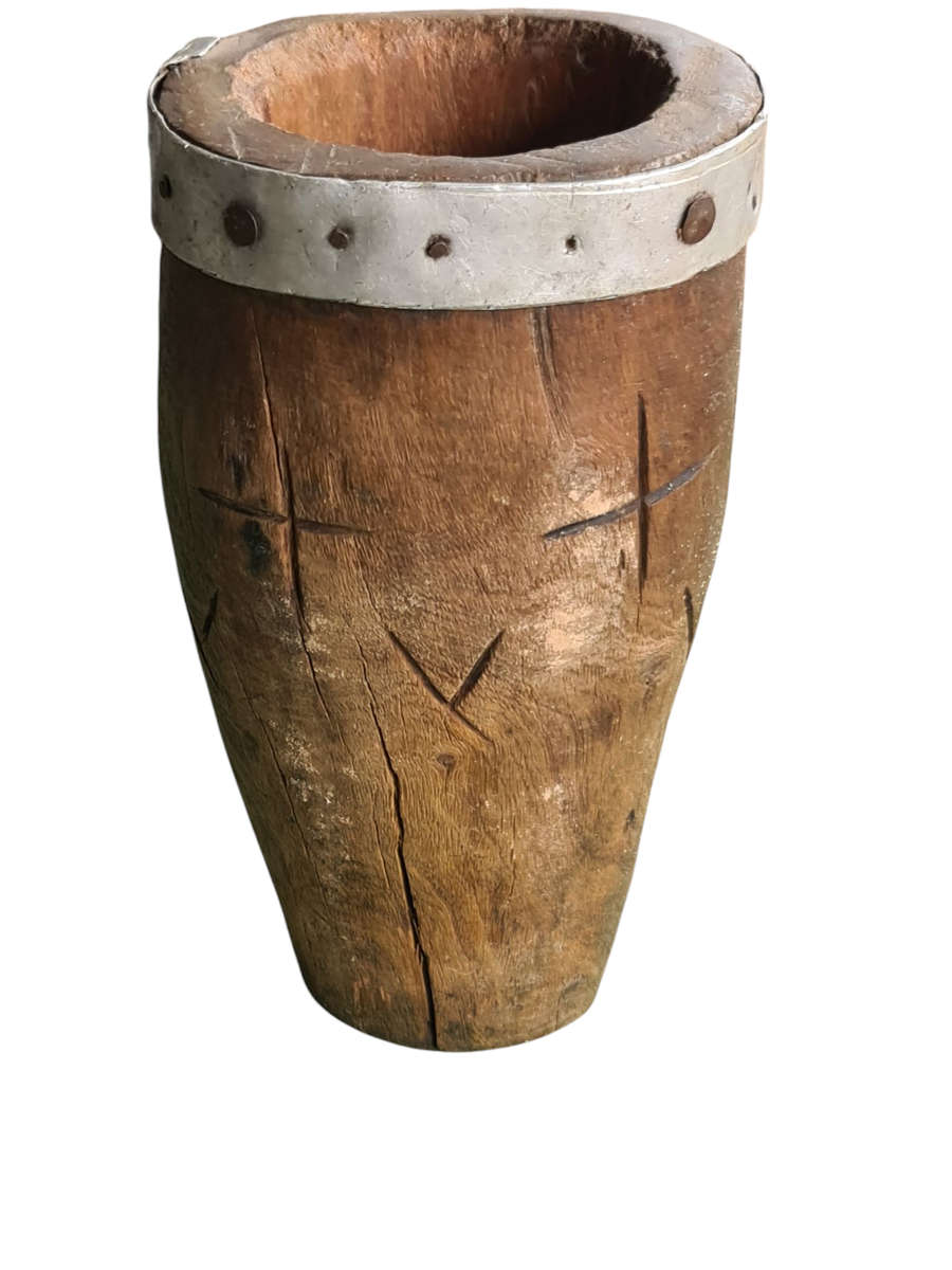 African: Hand Carved wooden container