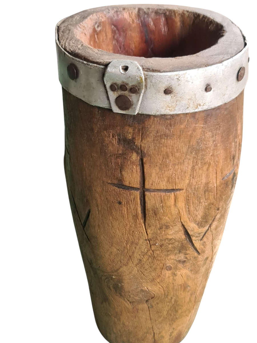 African: Hand Carved wooden container