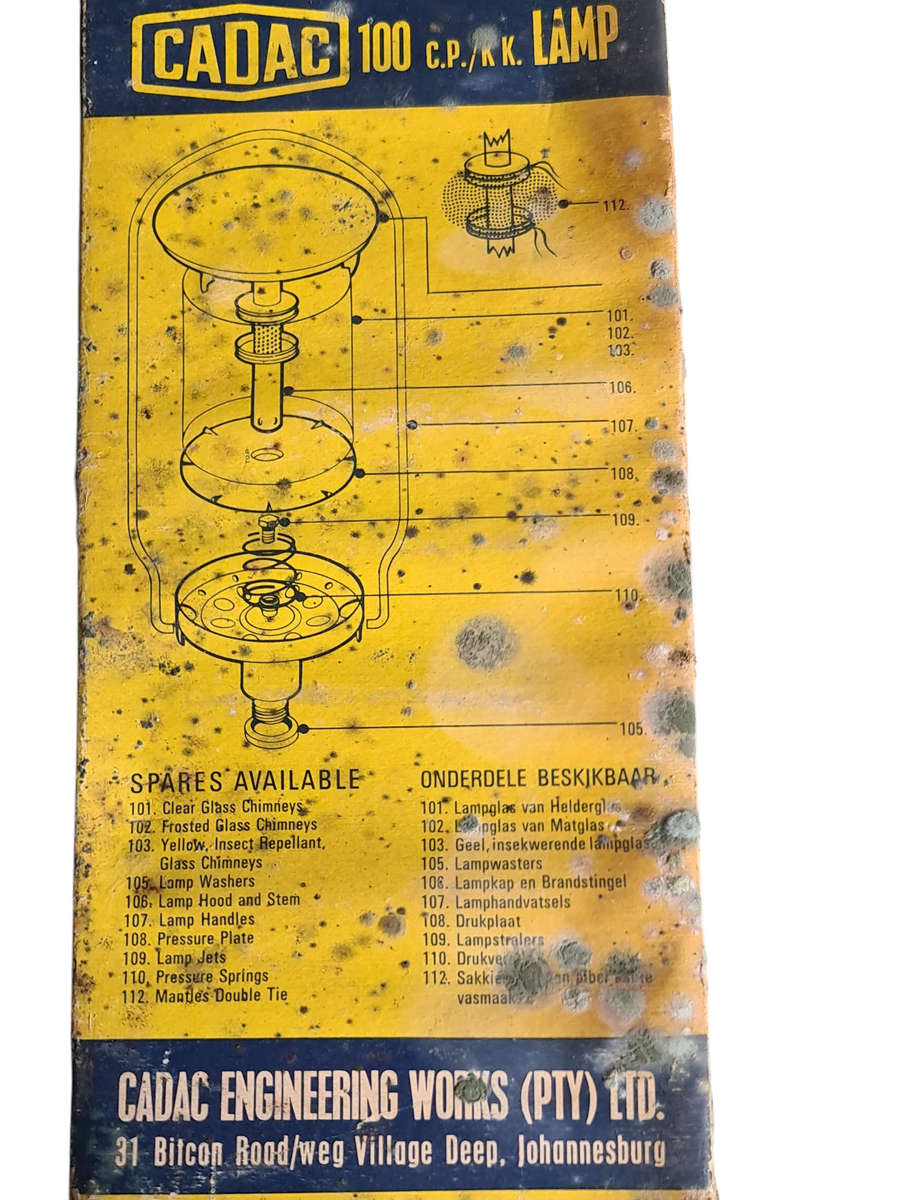 Cadac Gas Lamp, Made in South Africa