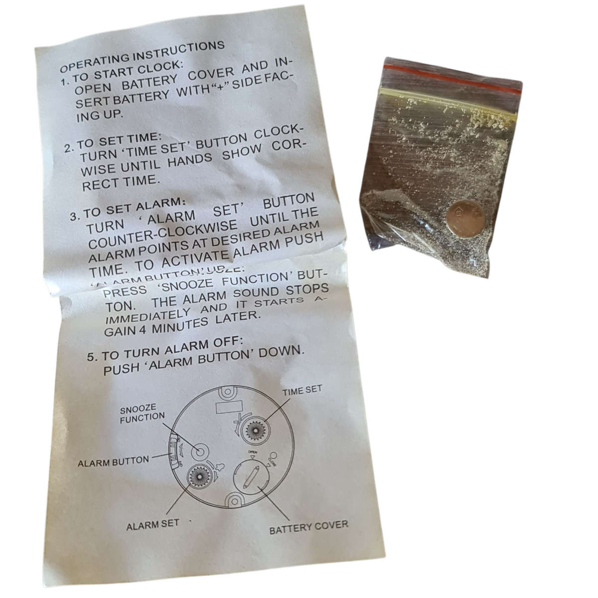 Traveling Quartz Alarm clock