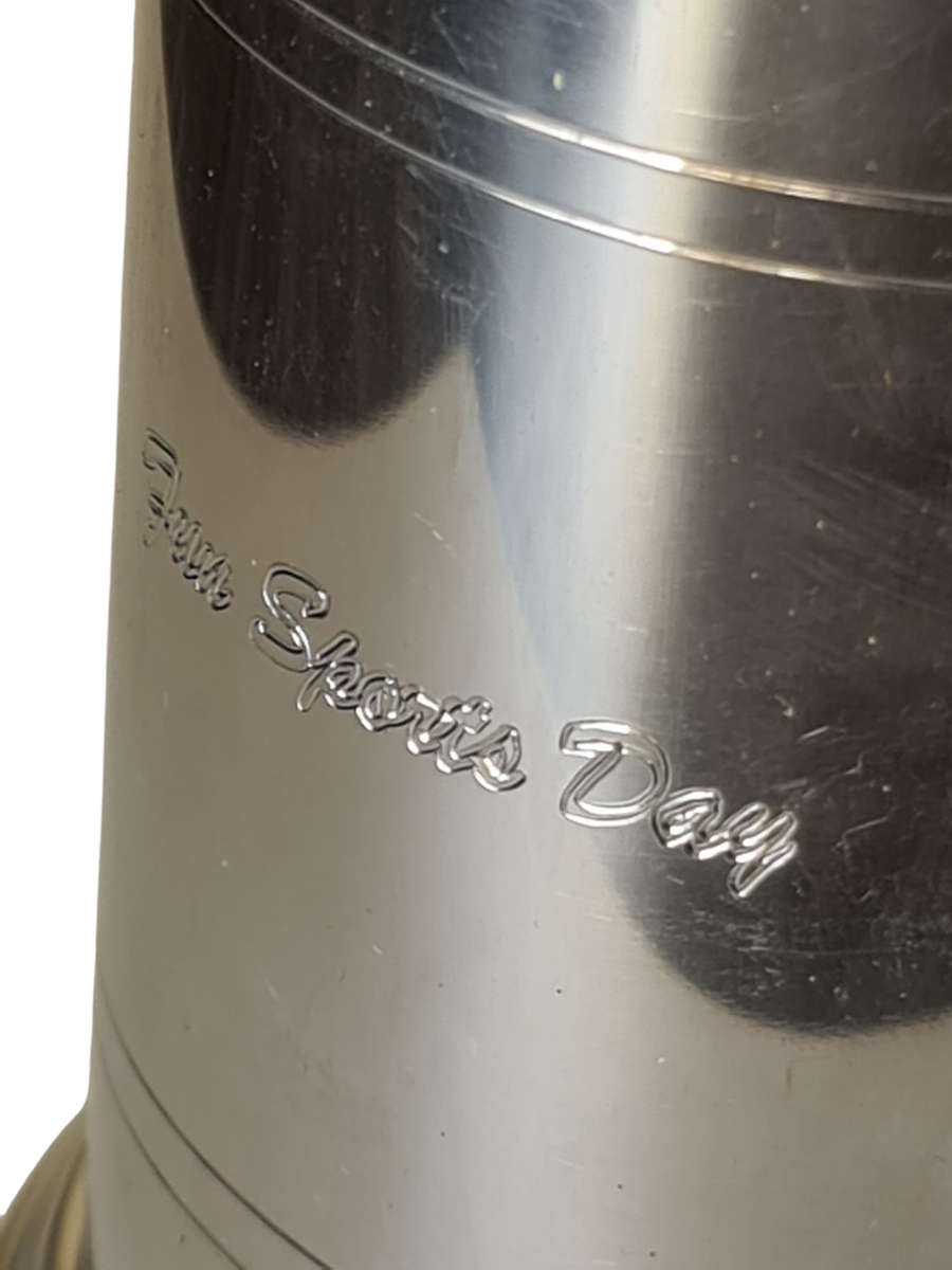 Antique Pewter Sports Day tanker