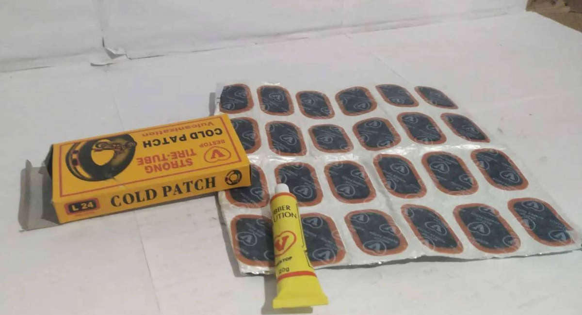 Cold patch kit (L24)- Suitable for repairing motorcycle and bicycle tubes