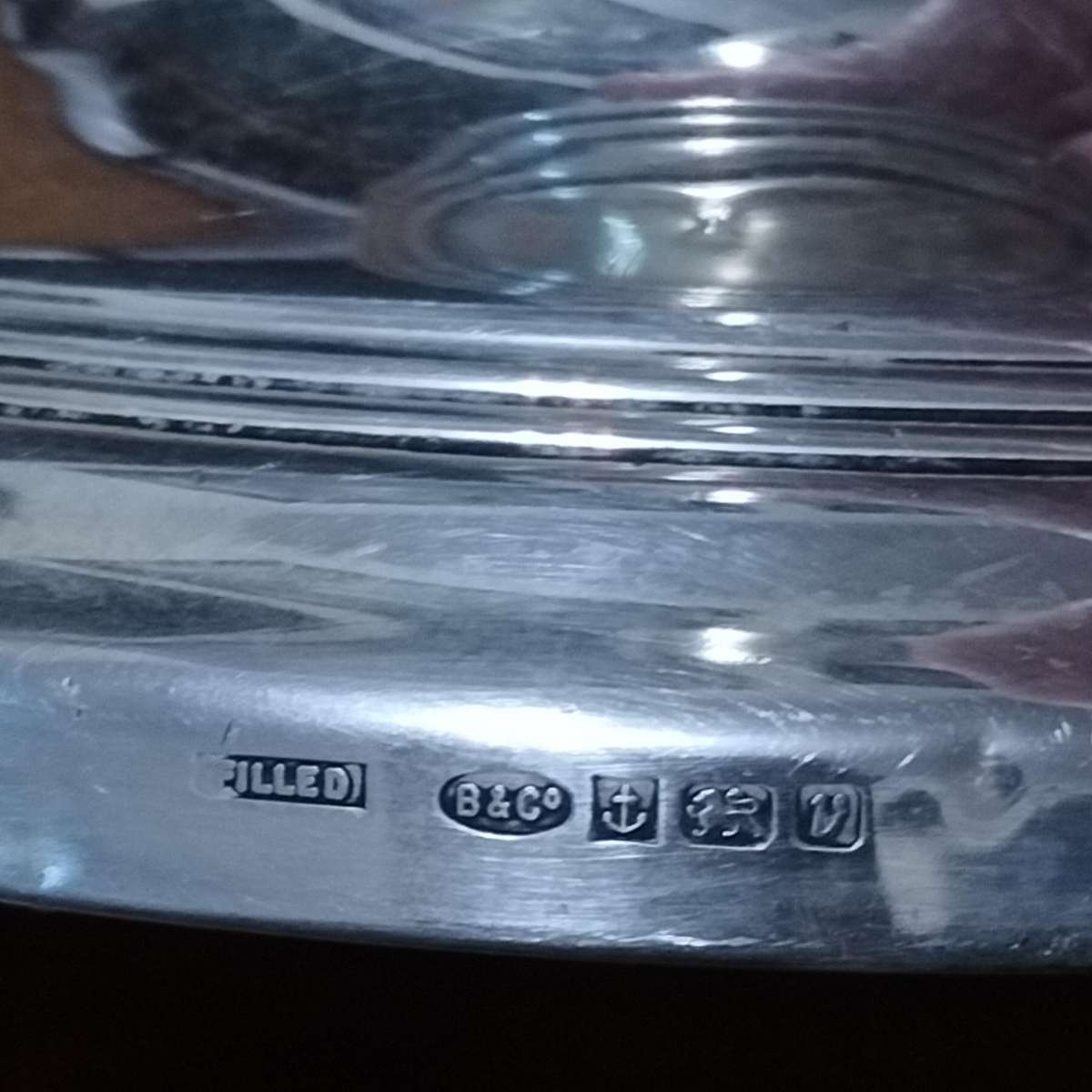 STERLING SILVER CANDLESTICK .