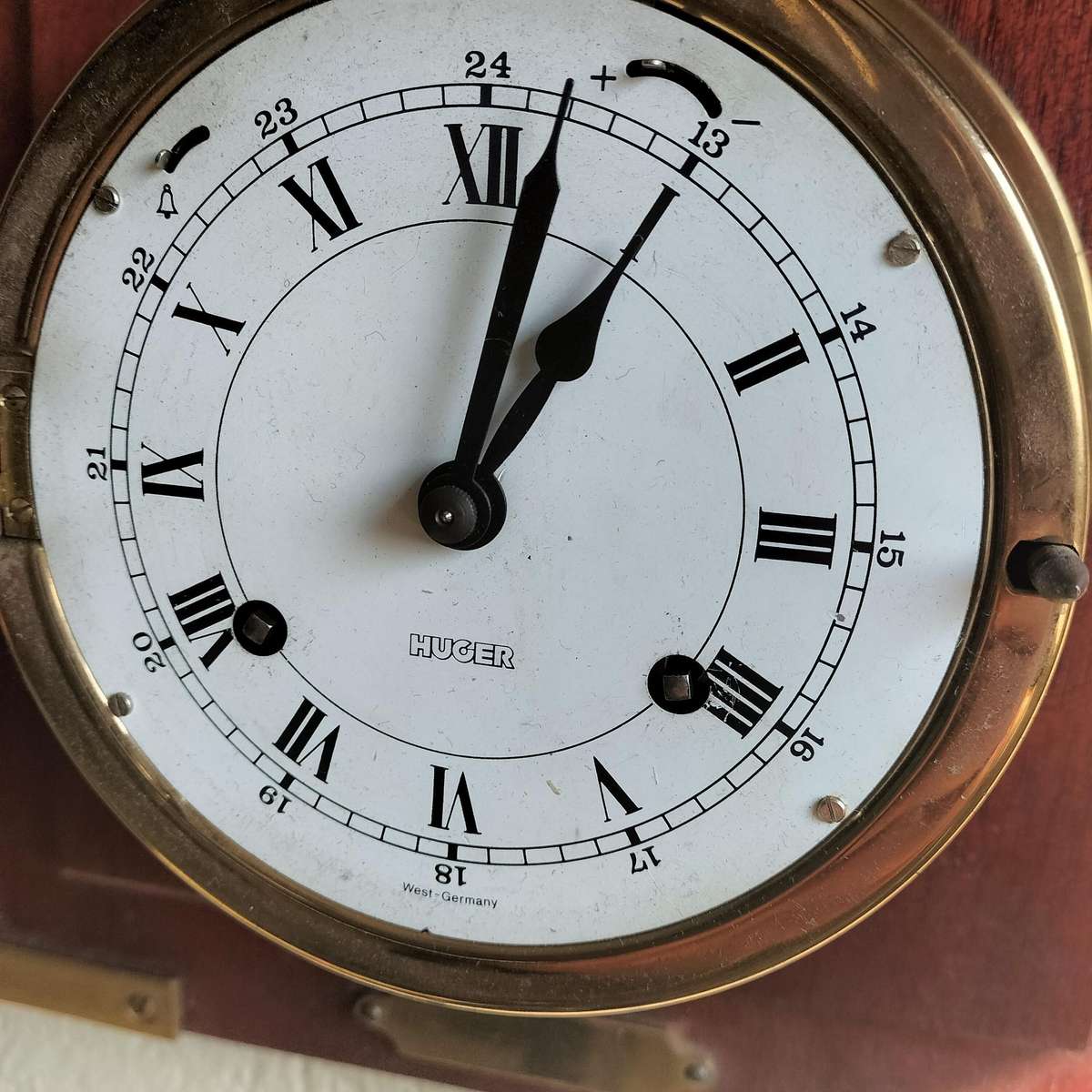 VINTAGE WEST-GERMANY "HUGER" CLOCK.