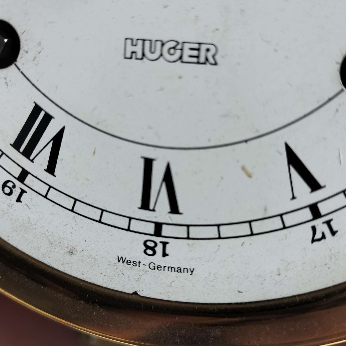 VINTAGE WEST-GERMANY "HUGER" CLOCK.
