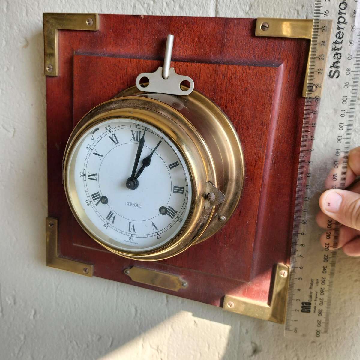 VINTAGE WEST-GERMANY "HUGER" CLOCK.