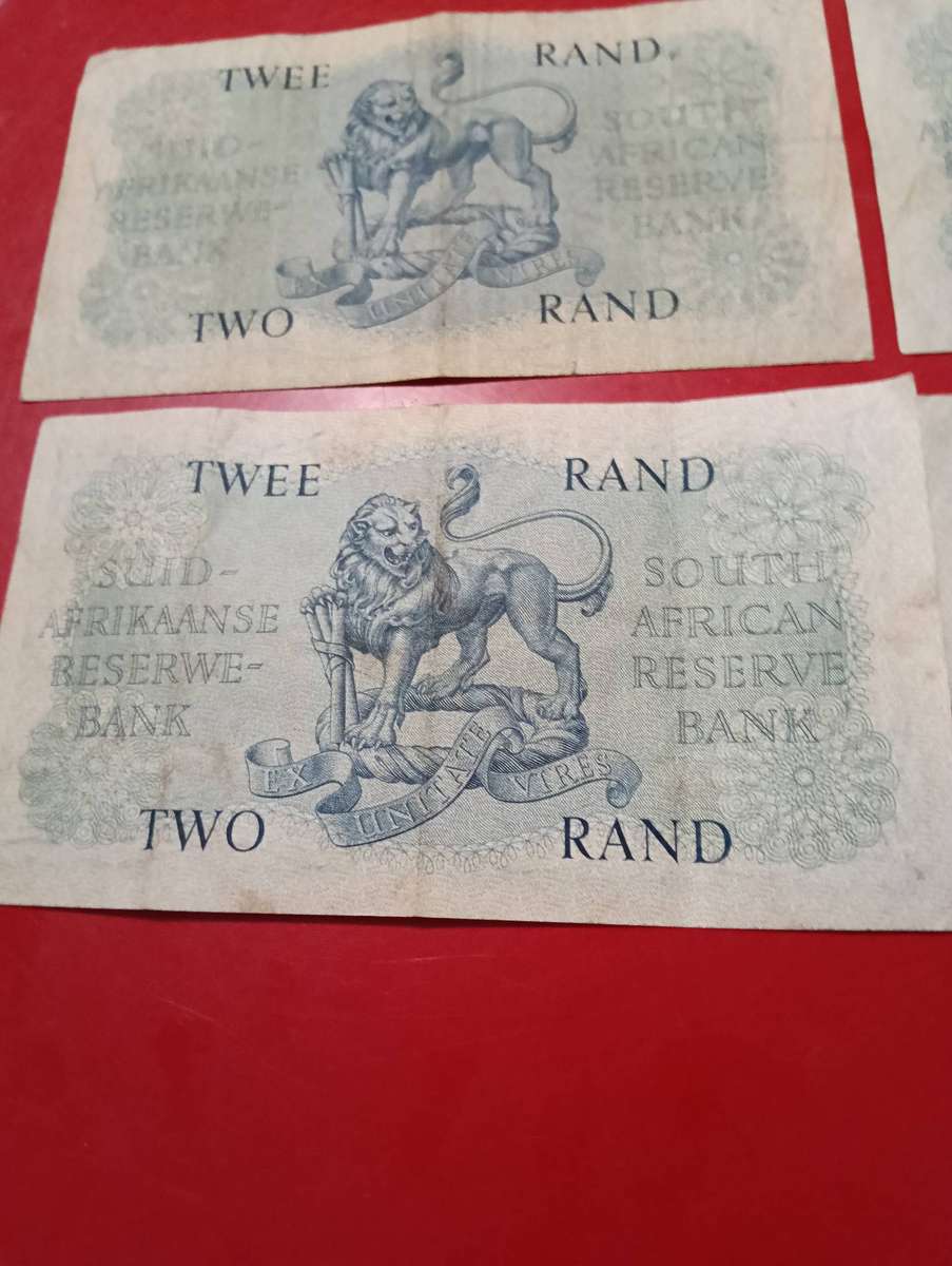 RARE SET FOUR R2 BANK NOTES.