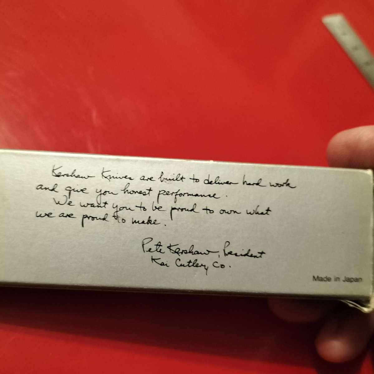 RARE, MODEL 4175, KERSHAW STAG HORN KNIFE.