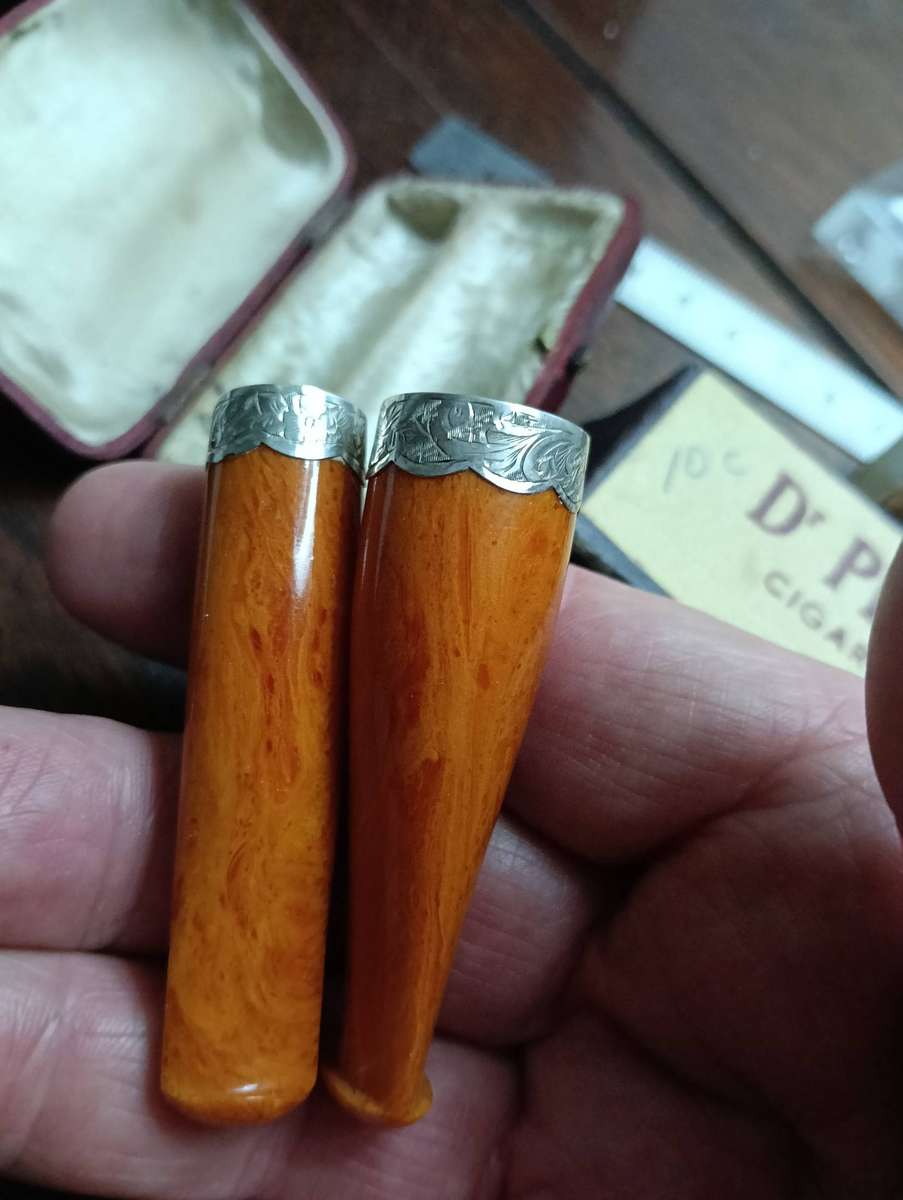 RARE, UNIQUE CIGAR AND CIGARETTE HOLDERS..