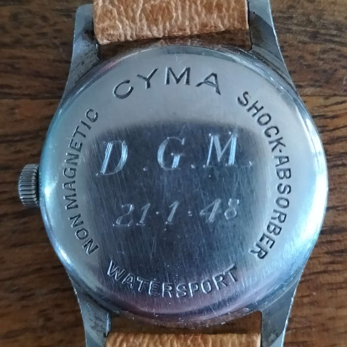 TWO SWISS MEN'S WATCHES. CYMA, DELFIN.