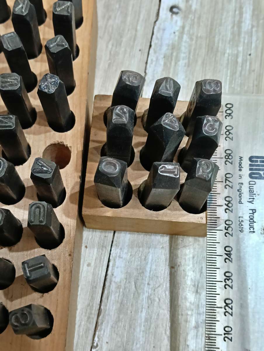 LETTER AND NUMBER PUNCH SET.