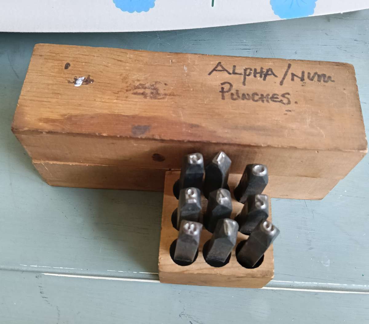 LETTER AND NUMBER PUNCH SET.
