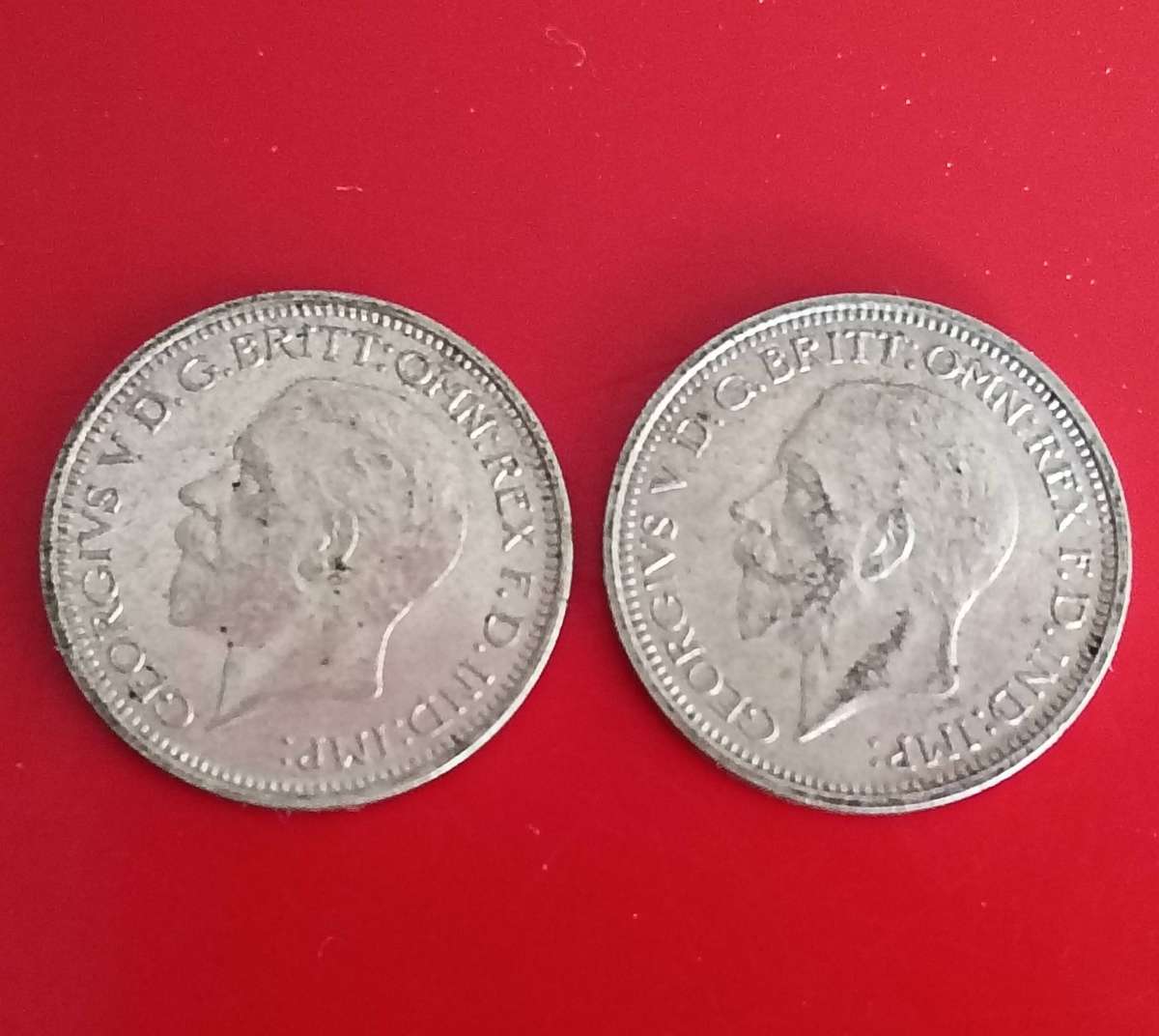 BRITISH MAUNDY COINS, 4D, 1934 AND 1935. RARE MINT CONDITION.