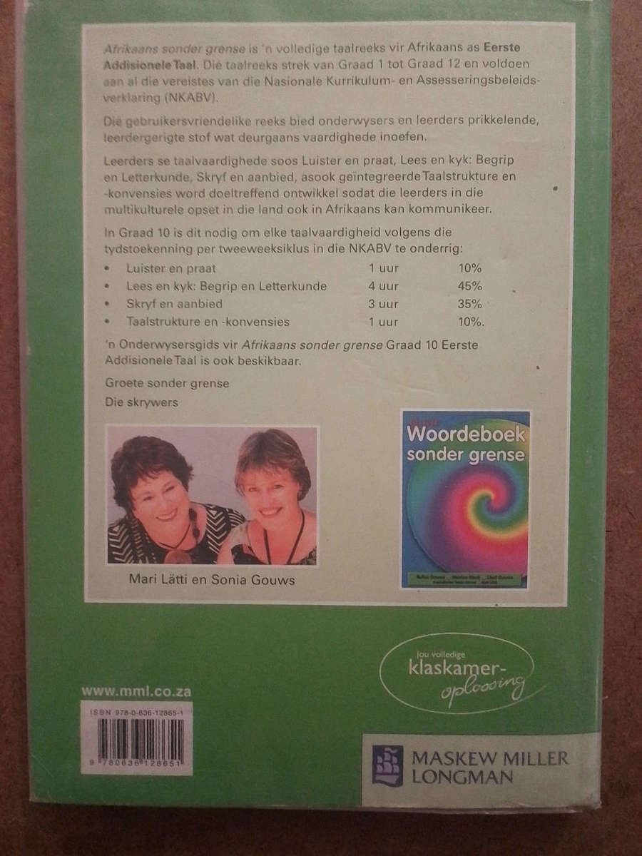 Afrikaans Sonder Grense - Graad 10 eerste addisionele taal