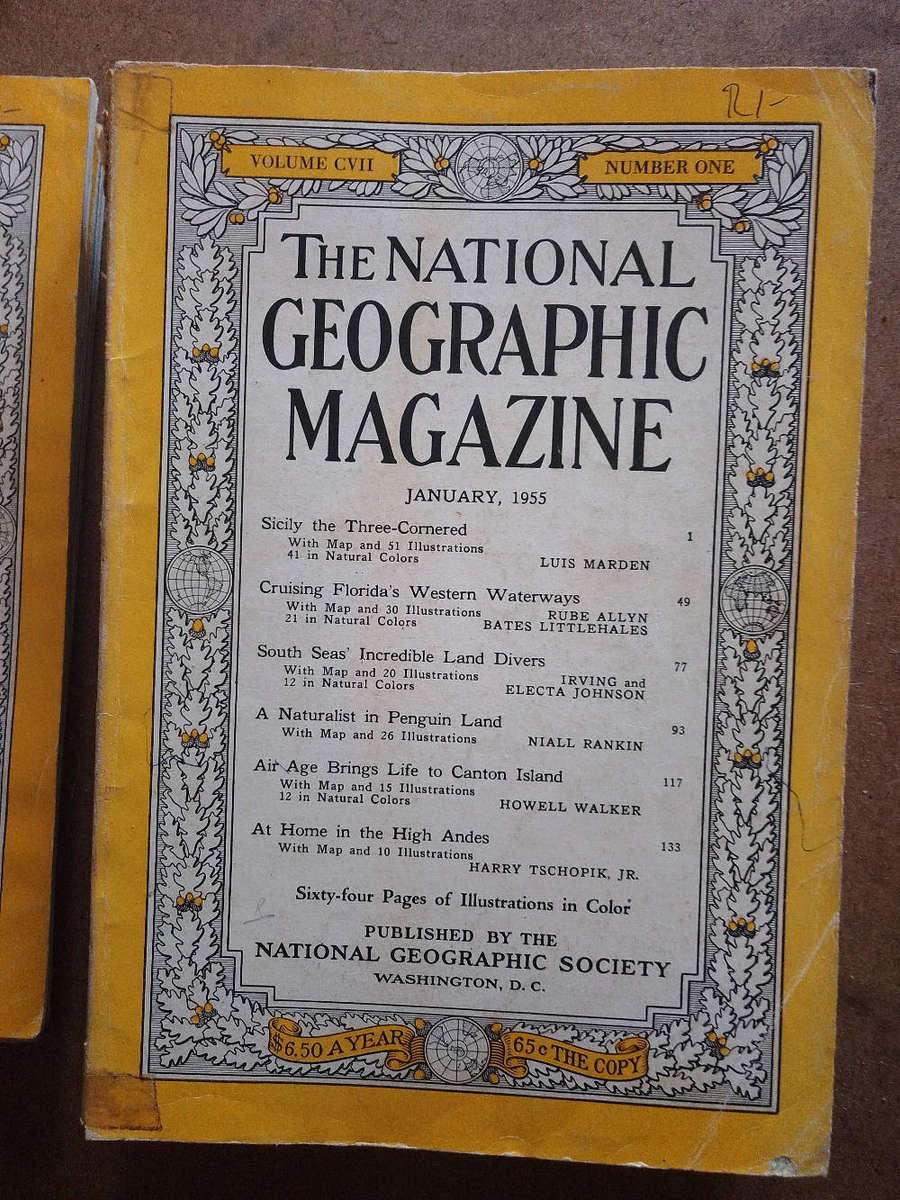 National Geographic Magazines - various years