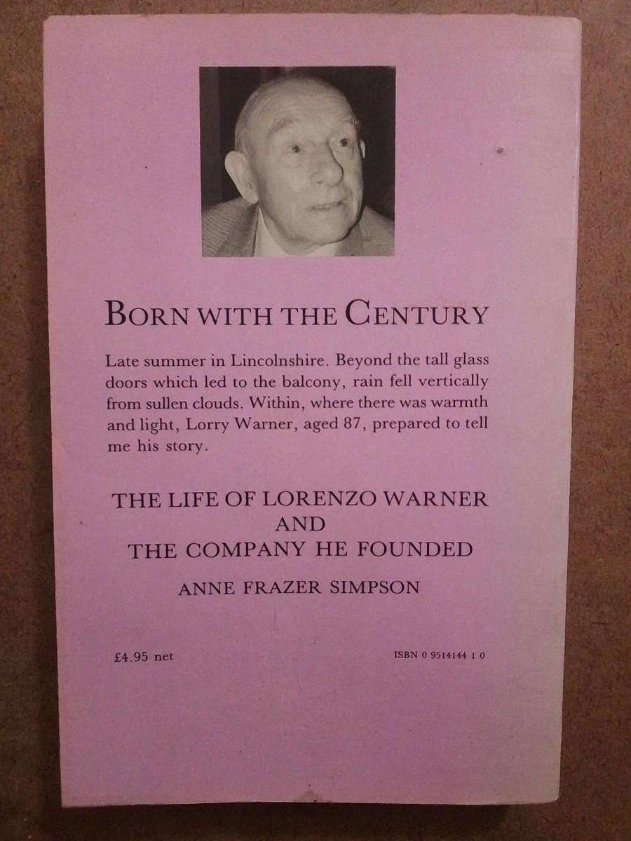 Anne Frazer Simpson - Born with the Century ( autographed first edition 1988 )