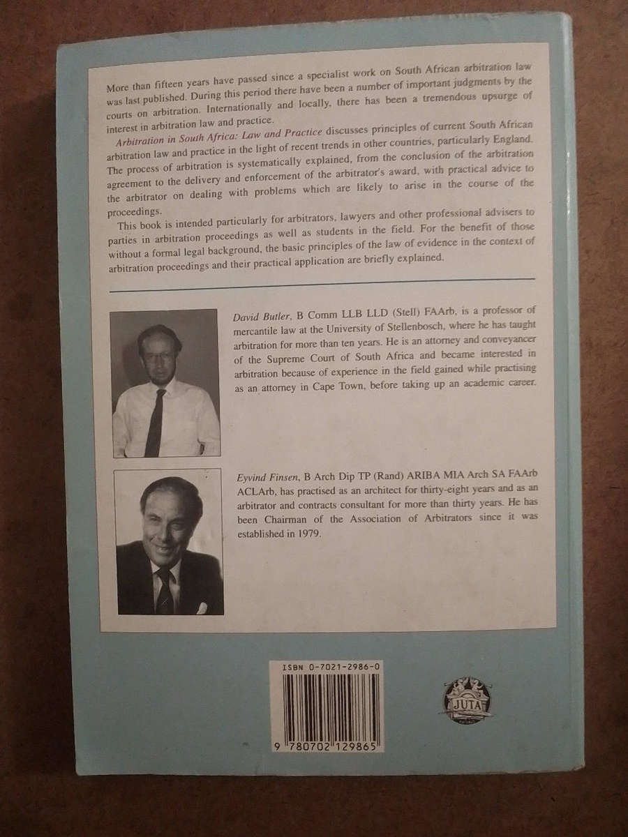 Arbitration in South Africa - Law and Practice