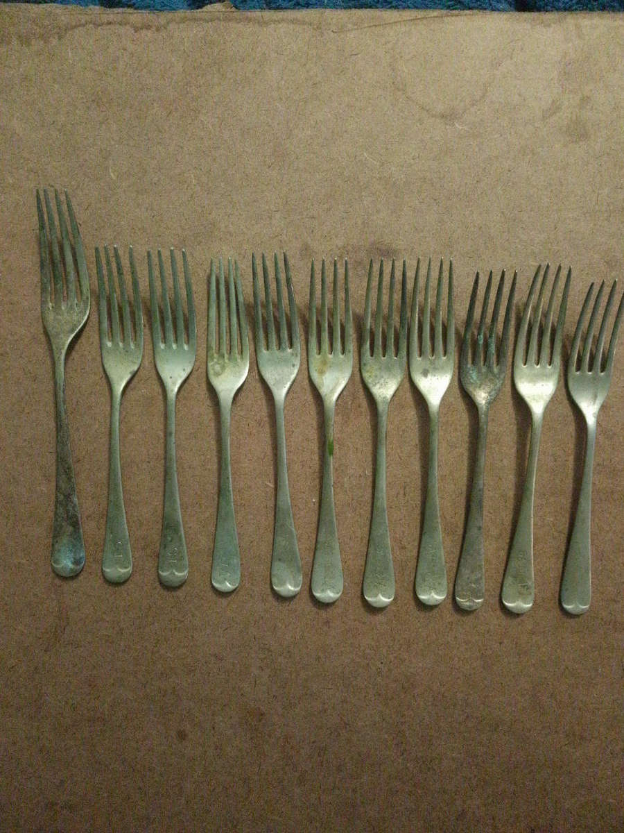 Silver/Nickel Forks and Stainless/Nickel Forks