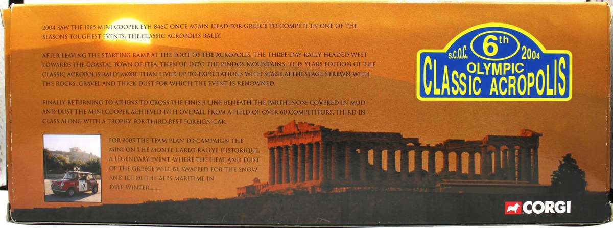 CORGI CLASSIC OLYMPIC ACROPOLIS 2004 - LAND ROVER & MINI RALLY SET - CC99153