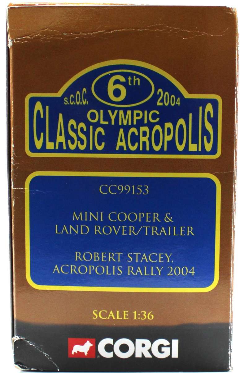 CORGI CLASSIC OLYMPIC ACROPOLIS 2004 - LAND ROVER & MINI RALLY SET - CC99153