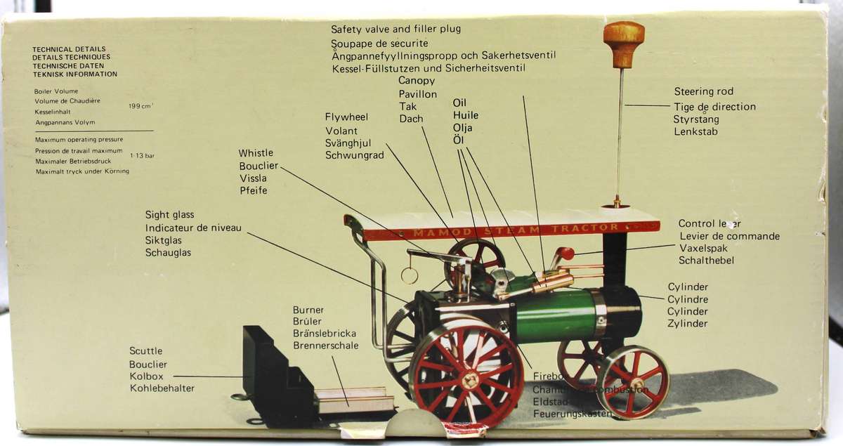 MAMOD - LIMITED EDITION of 680 - TE1AB GOLD & BROWN STEAM ENGINE