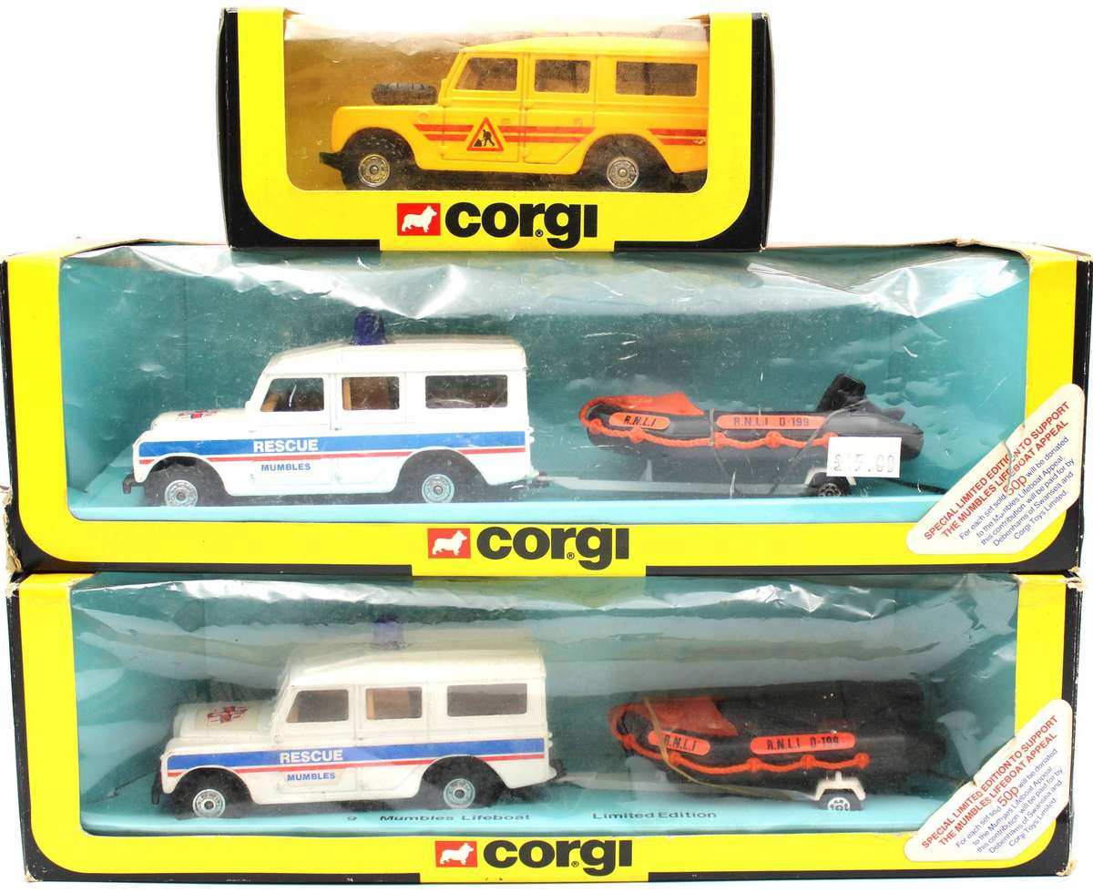 Models - CORGI - 2x Land Rover Sets 1983/84 Mumbles RNLI Lifeboat GS9 ...