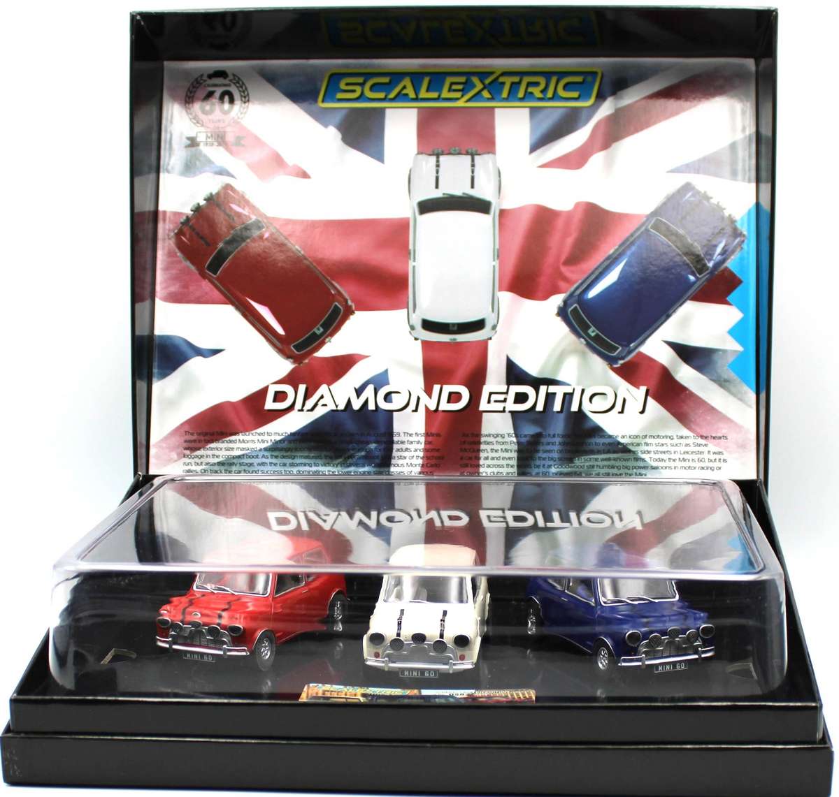 SCALEXTRIC - C3040A - 1x 60th DIAMOND LIMITED EDITION of 2000 - MINI TRIPLE TRIPLE PACK