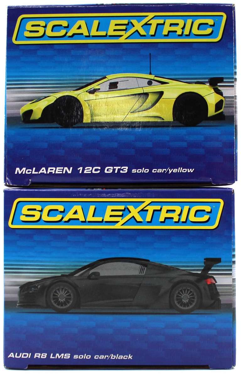 SCALEXTRIC - C3662_C3663 - NEW McCLAREN 12C GT3 & AUDI R8 LMS