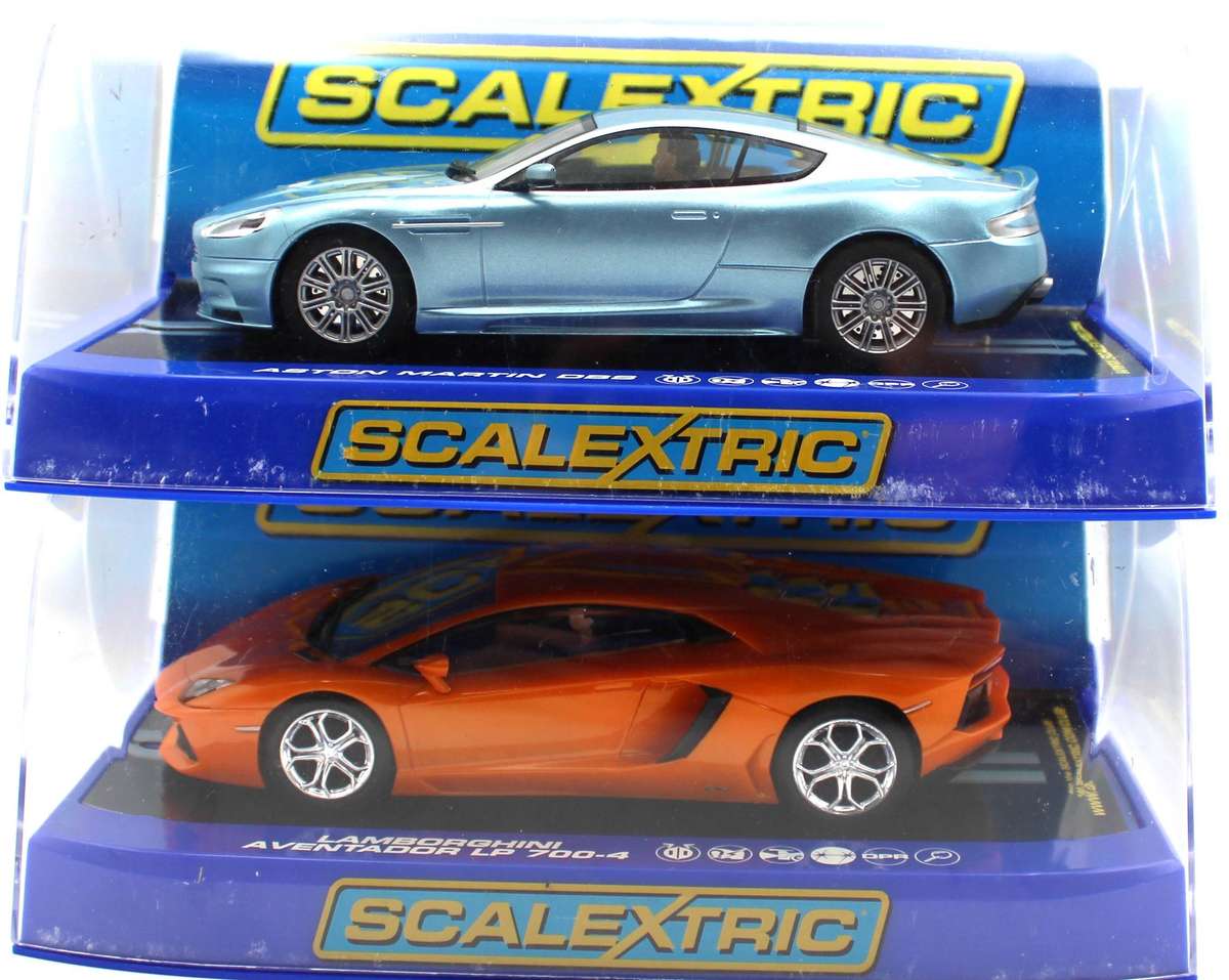 SCALEXTRIC - C3201_C3460 - Unused LAMBORGHINI AVENTADOR & ASTON MARTIN DBS