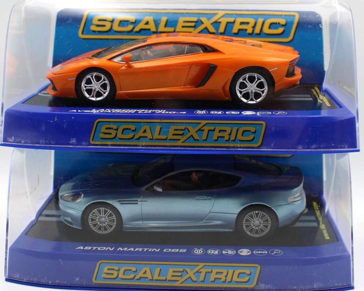 SCALEXTRIC - C3201_C3460 - Unused LAMBORGHINI AVENTADOR & ASTON MARTIN DBS