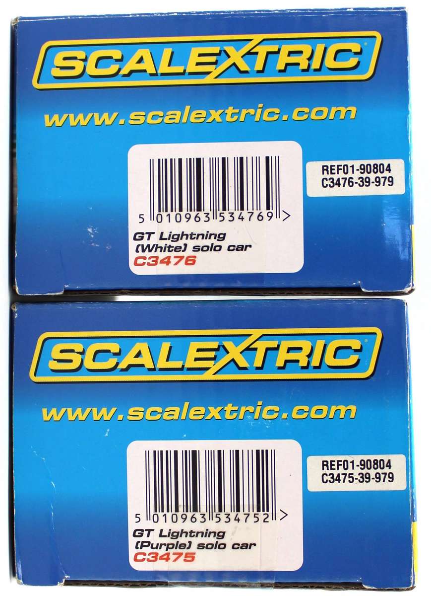 SCALEXTRIC - C3475_C3476 - 2x Used GT Lightning